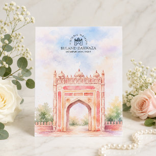 Buland Darwaza, Fatehpur Sikri Memorable Travel Holiday Postcard