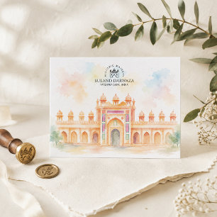 Buland Darwaza, Fatehpur Sikri   Travel Souvenir Holiday Postcard