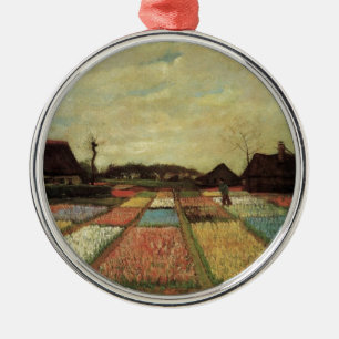 Bulb Fields by Vincent van Gogh. Metal Tree Decoration