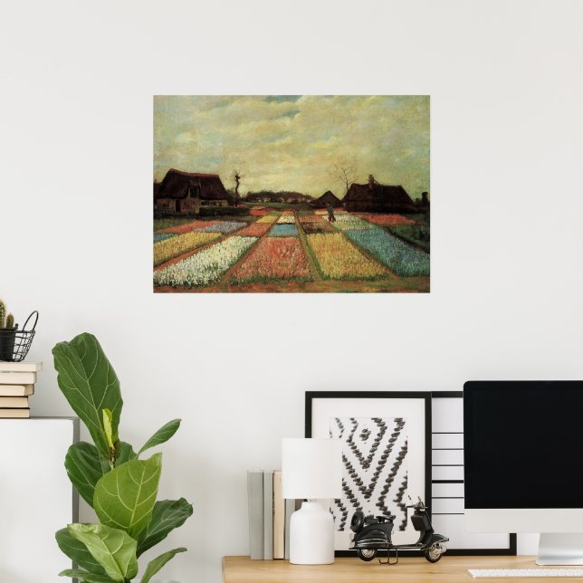 Bulb Fields by Vincent van Gogh Poster (Home Office)