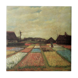 Bulb Fields by Vincent van Gogh. Tile