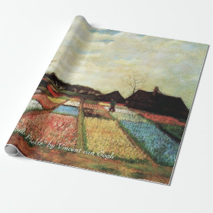 Bulb Fields by Vincent van Gogh. Vintage floral Wrapping Paper