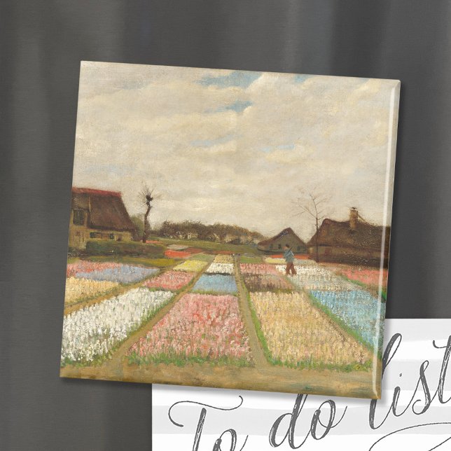 Bulb Fields | Vincent Van Gogh Magnet (Creator Uploaded)