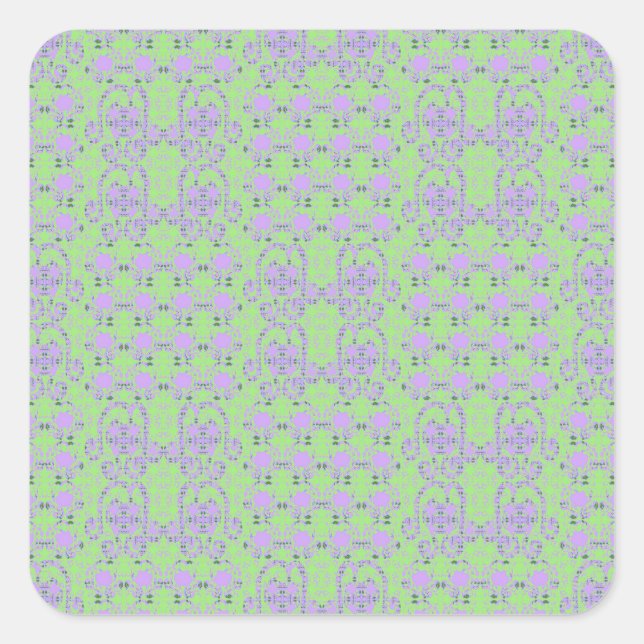 Bulb Flowers And Twigs Cupflowers Square Sticker (Front)