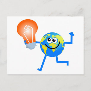 Bulb Globe Postcard