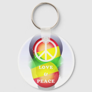 BULB RASTA KEY RING