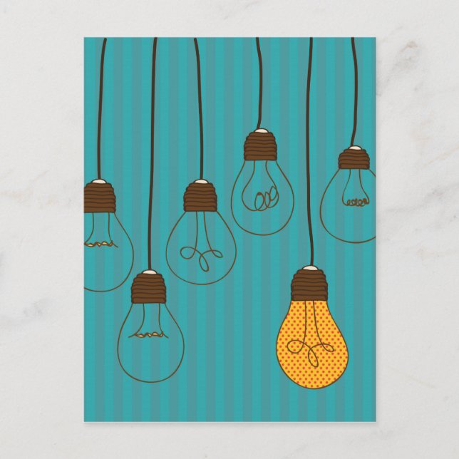 bulbs design postcard (Front)