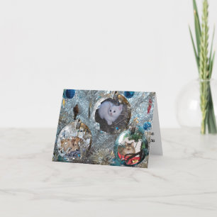 Bulbs on Tinsel Tree Card