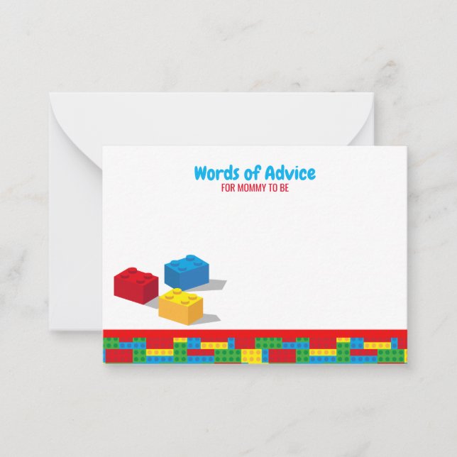 Bulding Block Build and Play Colourful Birthday Card (Front)