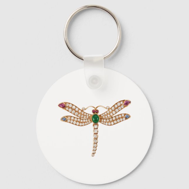 BULGARI DIAMOND DRAGONFLY. BEAUTIFUL BLING BLING KEY RING (Front)