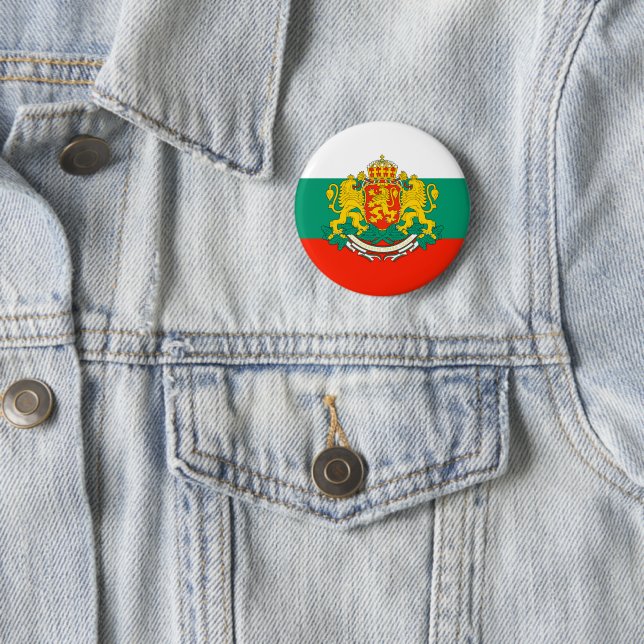 Bulgaria 6 Cm Round Badge (In Situ)