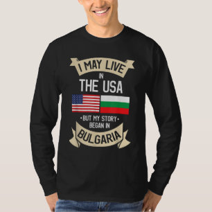 Bulgaria American Flag USA Bulgarian Roots Gifts T-Shirt