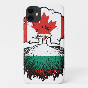 Bulgaria Bulgarian Canadian Canada Tree Roots Flag iPhone 11 Case