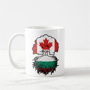 Bulgaria Bulgarian Canadian Canada Tree Roots Flag Coffee Mug