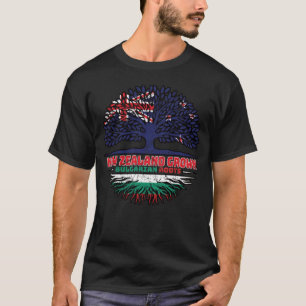 Bulgaria Bulgarian New Zealander New Zealand Tree T-Shirt