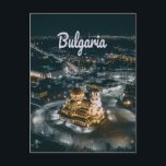 Bulgaria Capital Sofia Alexander Nevsky Cathedral Postcard<br><div class="desc">Bulgaria Balkan nation Capital Sofia
Sofia skyline at night beautiful 
Alexander Nevsky Cathedral</div>