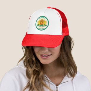 Bulgaria Coat of Arms Circle Shape  Trucker Hat