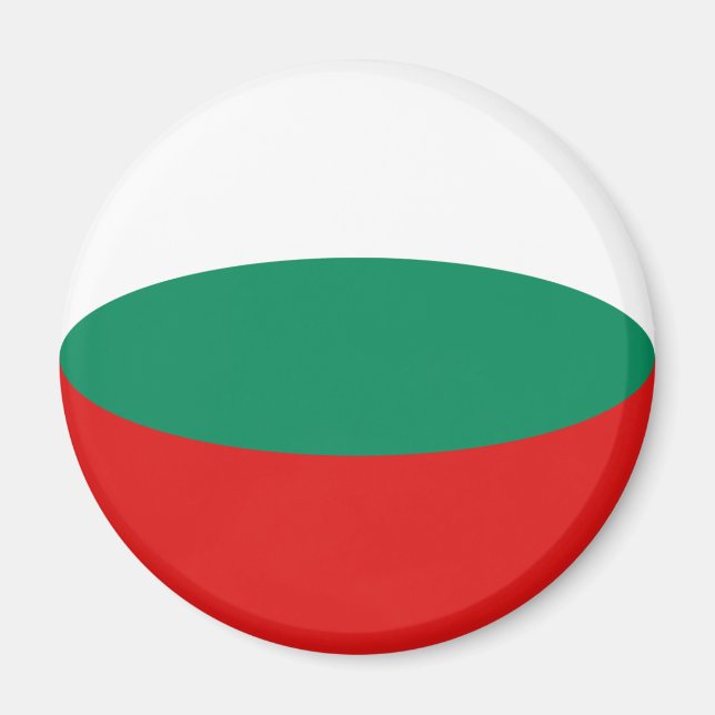 Bulgaria Fisheye Flag Magnet (Front)