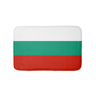 Bulgaria flag bath mat