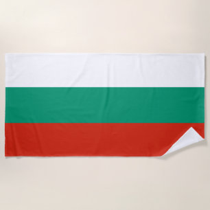 Bulgaria Flag Beach Towel