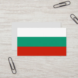Bulgaria flag business card