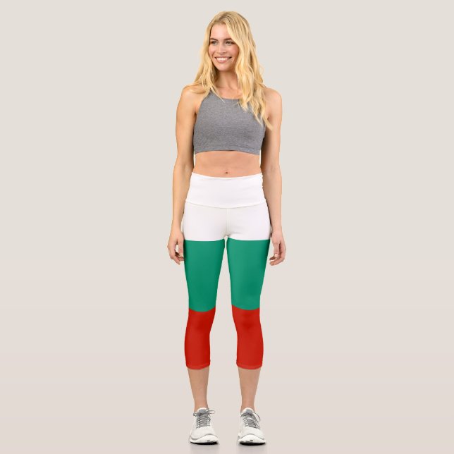 Bulgaria flag capri leggings (Front)