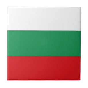 Bulgaria Flag Ceramic Tile
