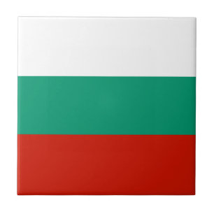 Bulgaria flag ceramic tile
