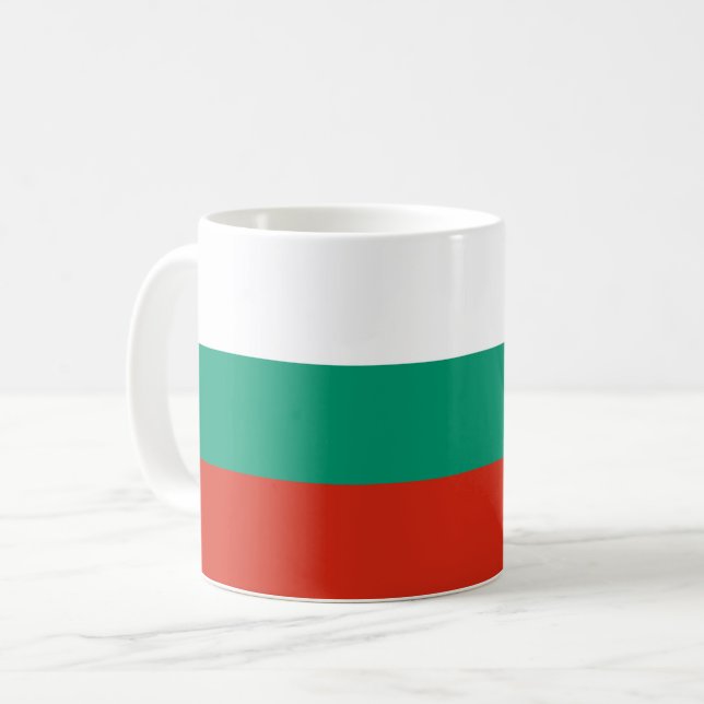 Bulgaria Flag Coffee Mug (Front Left)