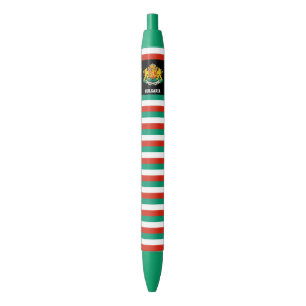 Bulgaria Flag Cute Patriotic Black Ink Pen