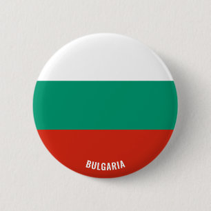 Bulgaria Flag Cute Patriotic Button