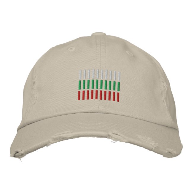 Bulgaria Flag Embroidery Embroidered Hat (Front)