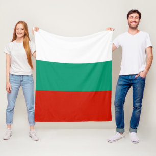Bulgaria flag fleece blanket