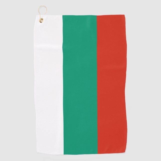 Bulgaria Flag Golf Towel (Front)