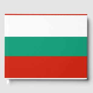 Bulgaria flag guest book