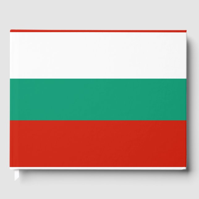 Bulgaria flag guest book (Front)