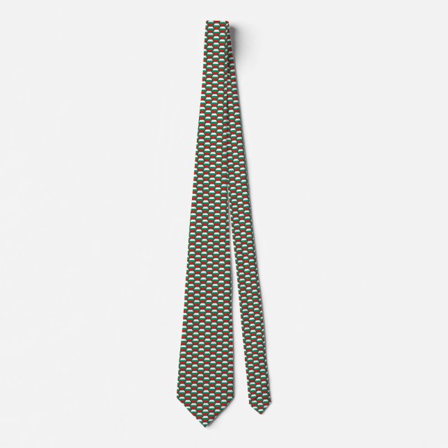 Bulgaria Flag Honeycomb Tie (Front)