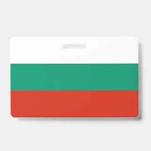 Bulgaria Flag ID Badge