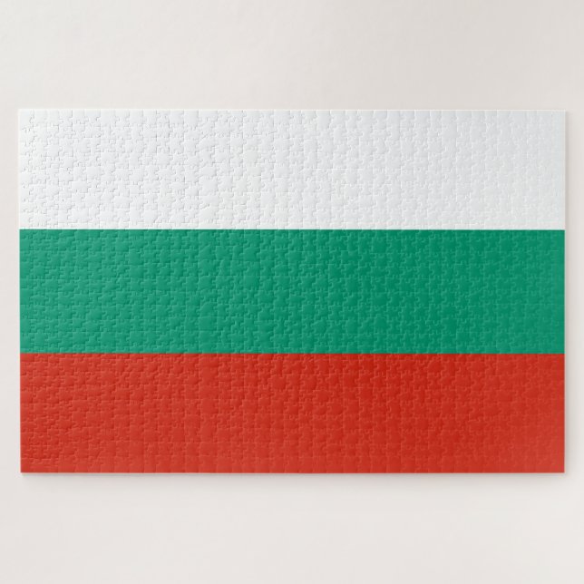 Bulgaria Flag Jigsaw Puzzle (Horizontal)