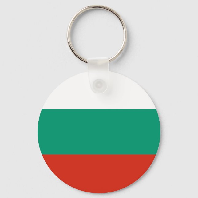 Bulgaria Flag Key Ring (Front)