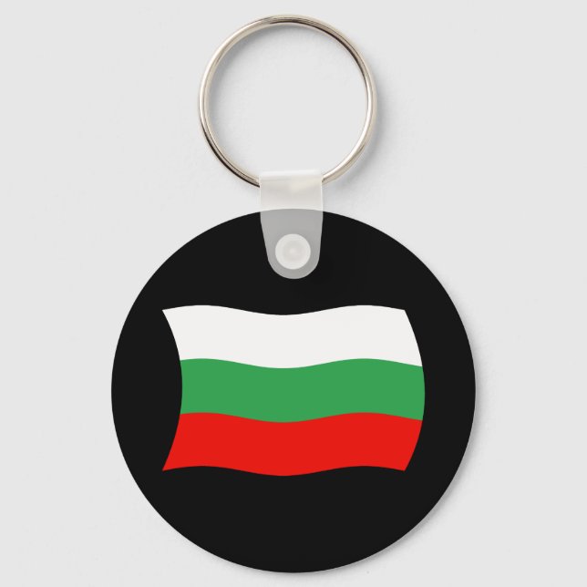 Bulgaria Flag Keychain (Front)