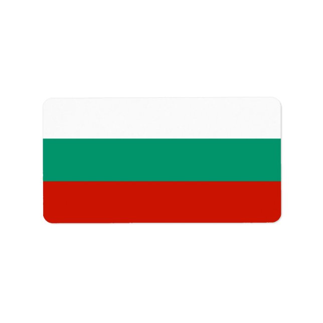 Bulgaria flag label (Front)