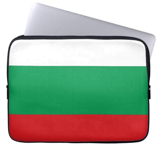 Bulgaria flag laptop sleeve (Front)