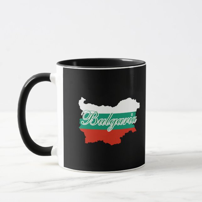 Bulgaria flag map mug (Left)