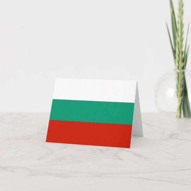 Bulgaria flag note card (Front)