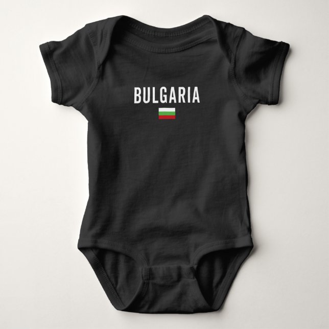 Bulgaria Flag - Patriotic Flag Baby Bodysuit (Front)