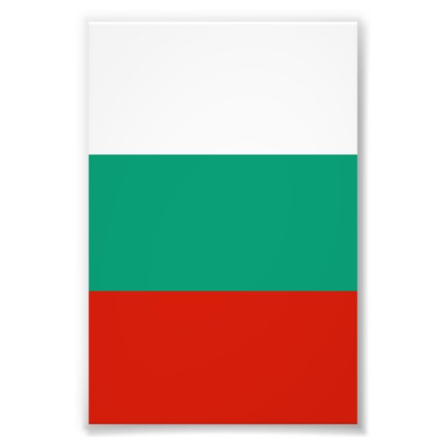 Bulgaria flag photo print (Front)