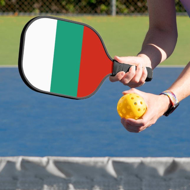 Bulgaria flag pickleball paddle (Insitu)