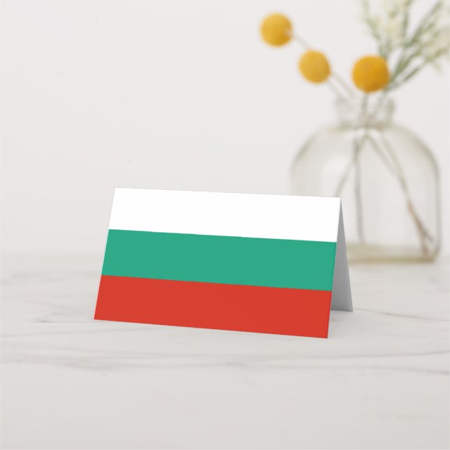 Bulgaria flag place card (Front)