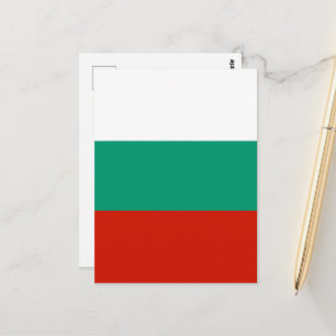 Bulgaria flag postcard